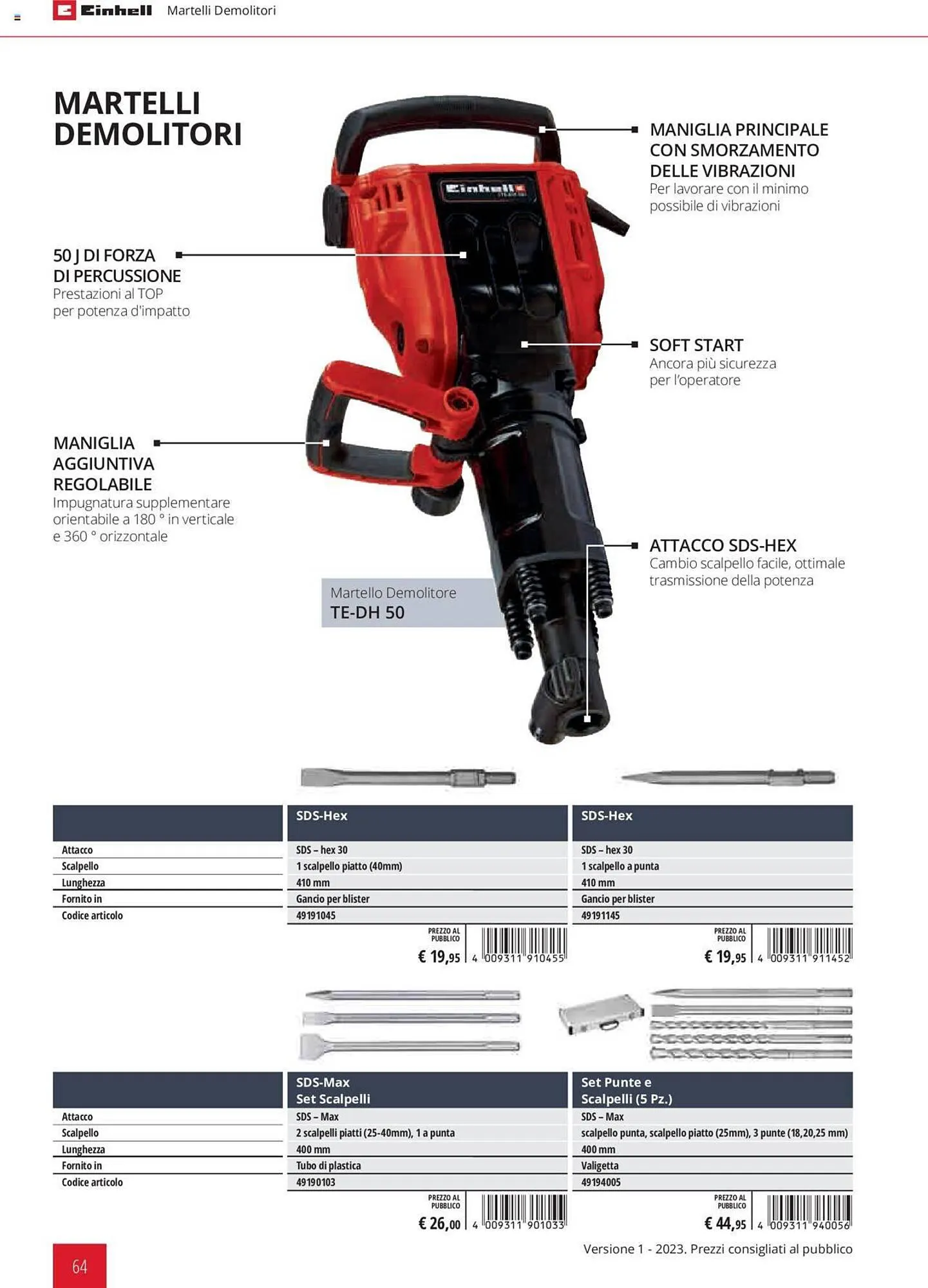 Volantino Einhell da 1 febbraio a 31 dicembre di 2023 - Pagina del volantino 64