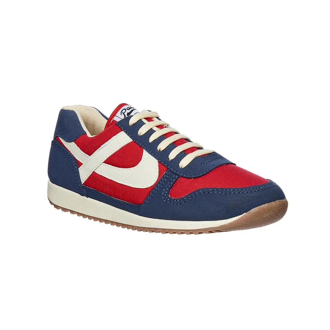 Tenis Casuales Panam Hombre Textil Rojo Cómodos