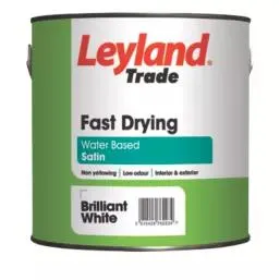 Leyland Trade Fast Drying Paint Brilliant White 2.5Ltr
