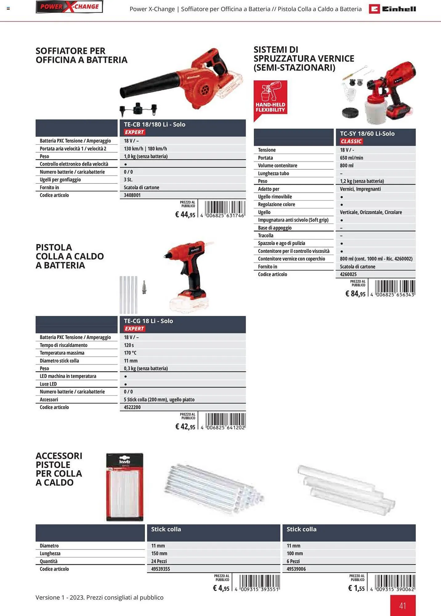 Volantino Einhell da 1 febbraio a 31 dicembre di 2023 - Pagina del volantino 41