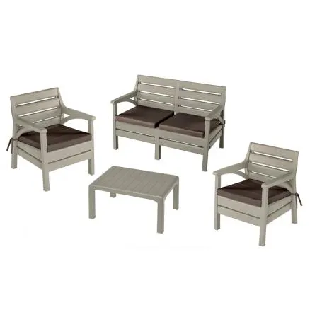 SET SALOTTINO MIAMI CAPPUCCINO