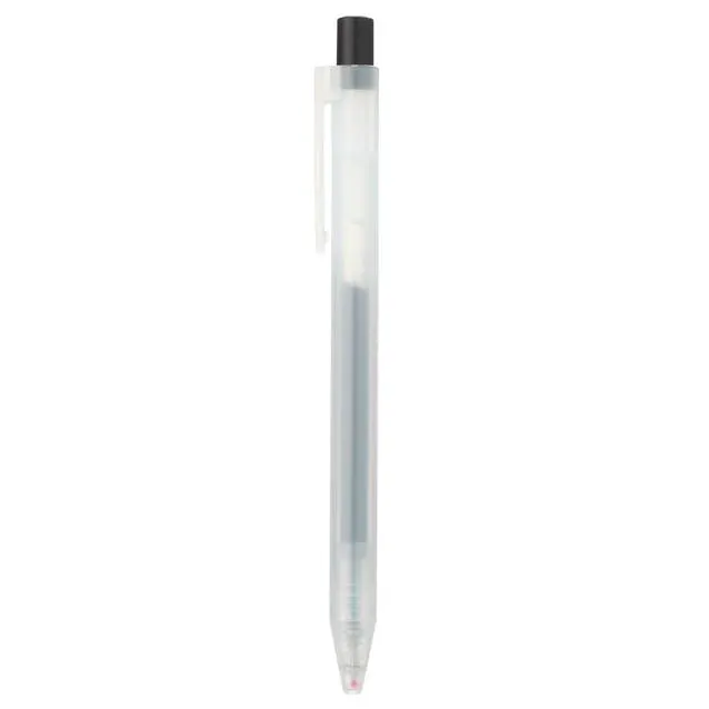 Gel Ink Knock Type Ballpoint Pen, 0.5 mm, Black