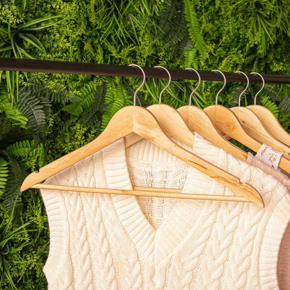 Conj. 5 Cabides Madeira