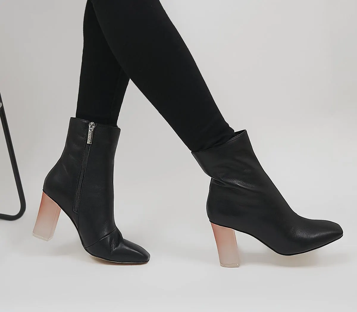 Around Feature Block Heeled Ankle Boots