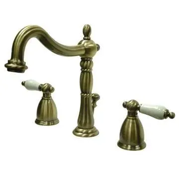 Restorers Heritage Widespread Bathroom Faucet - Porcelain Lever
