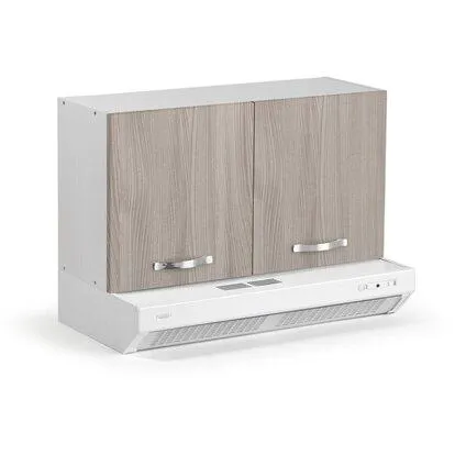 Pensile cucina sopra cappa 90 cm 2 ante olmo