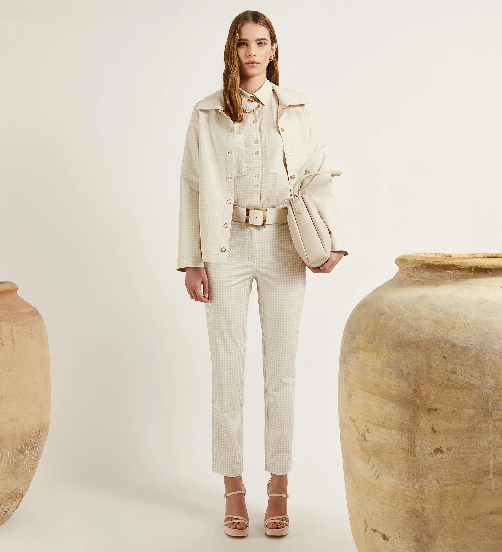 Pantalón recto estampado