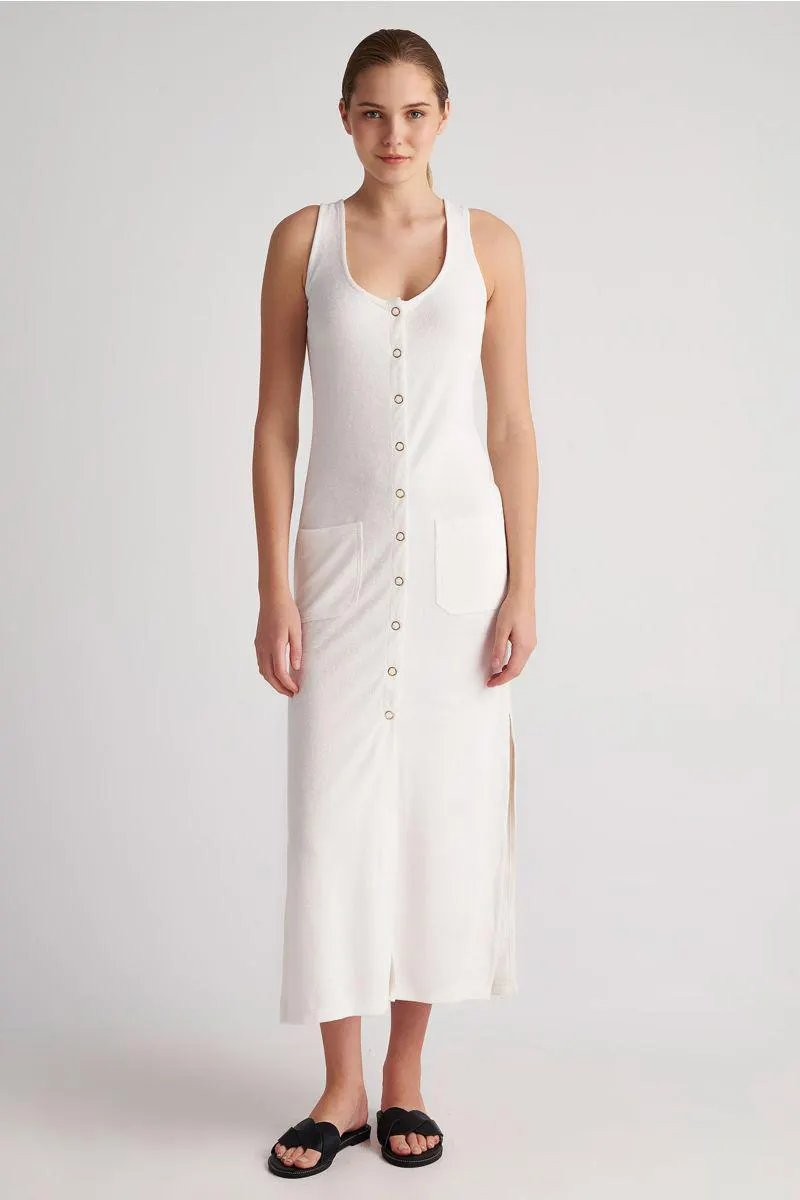 ΜΟΝΟΧΡΩΜΟ ΜΑΚΡΥ ΠΕΤΣΕΤΕ ΦΟΡΕΜΑ ΜΕ ΚΟΥΜΠΙΑ