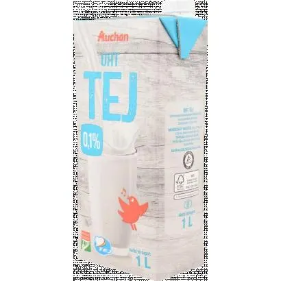 Auchan Tej UHT non-fat milk 0,1%