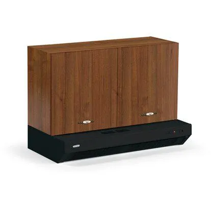 Pensile cucina sopra cappa 90 cm 2 ante noce antico