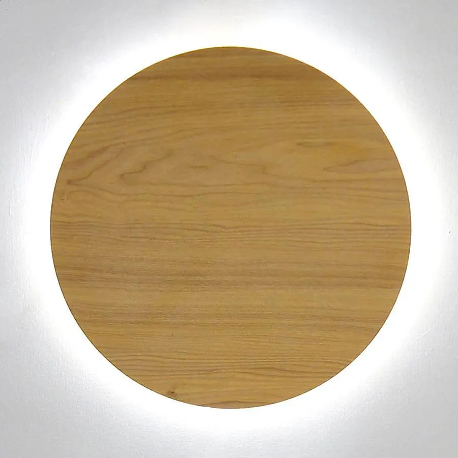 Aplique de Parede Madeira LED D: 40cm