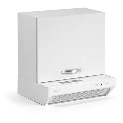 Pensile cucina sopra cappa 60 cm 1 anta bianco frassinato