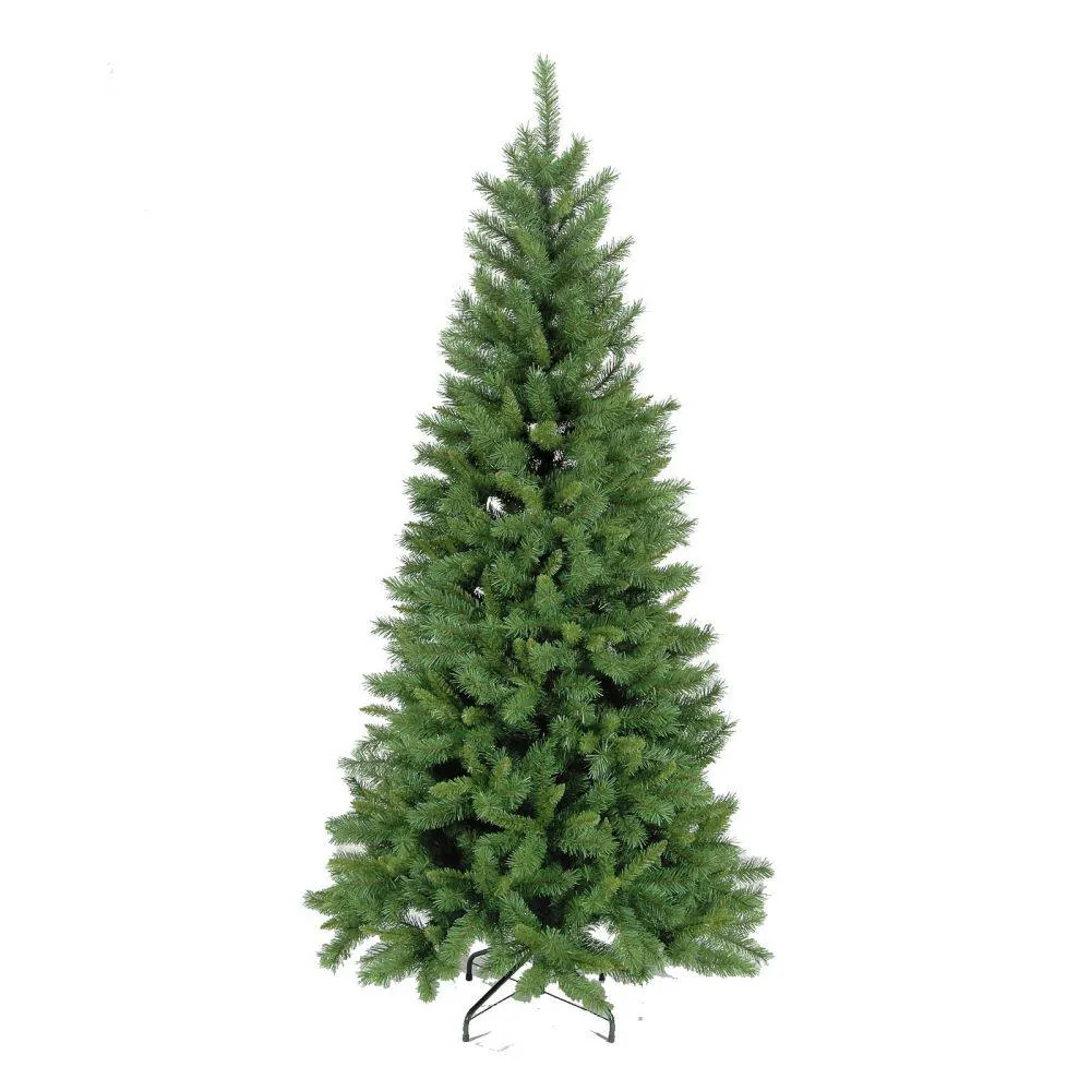 New Duchess Spruce Christmas Tree Slim Artificial Hinged Easy Setup