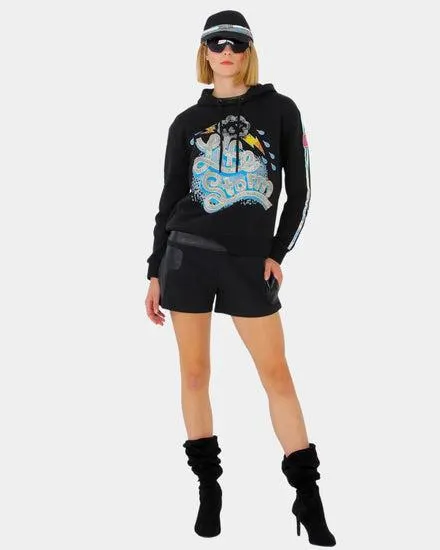 BAS HOOD ORANGE BLACK