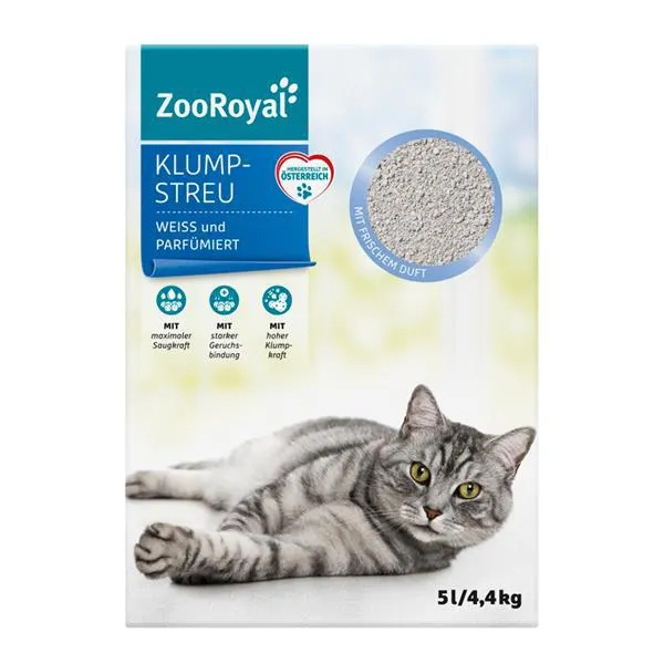 ZooRoyal Klumpstreu weiß & parfümiert