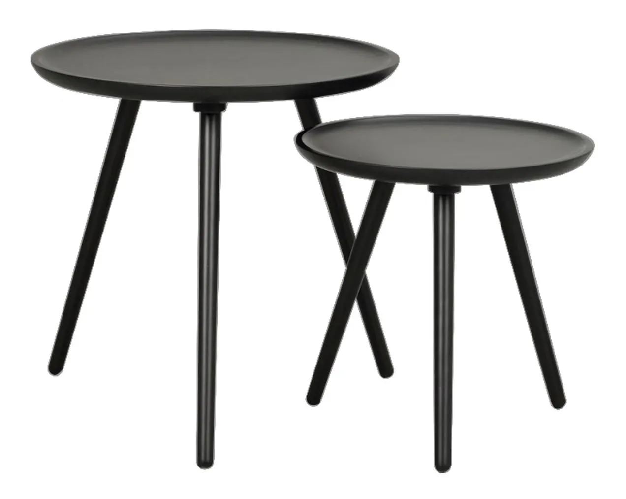 DAHLIA-sarjapöytä 50 x 50 cm Musta/Musta