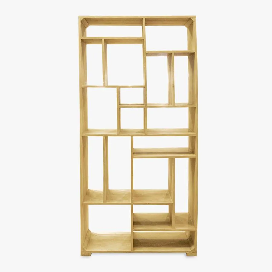 Estante de madeira 85x30x180 cm AUSTEN