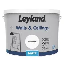 Leyland Retail Retail Matt Brilliant White Emulsion Paint 10Ltr