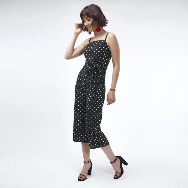 019339 Jumpsuit Sin Mangas Con Lunares