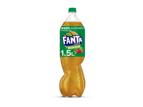 refrigerante com gás fanta guaraná 1.5l