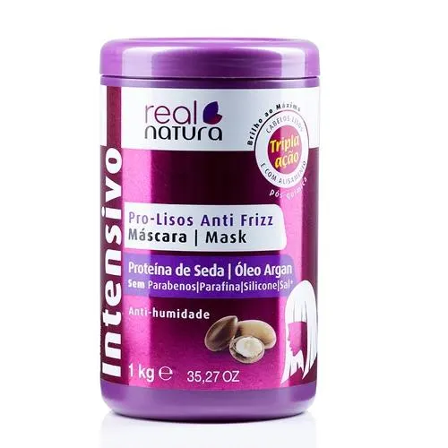 Real Natura Máscara Pro-Lisos Anti Frizz