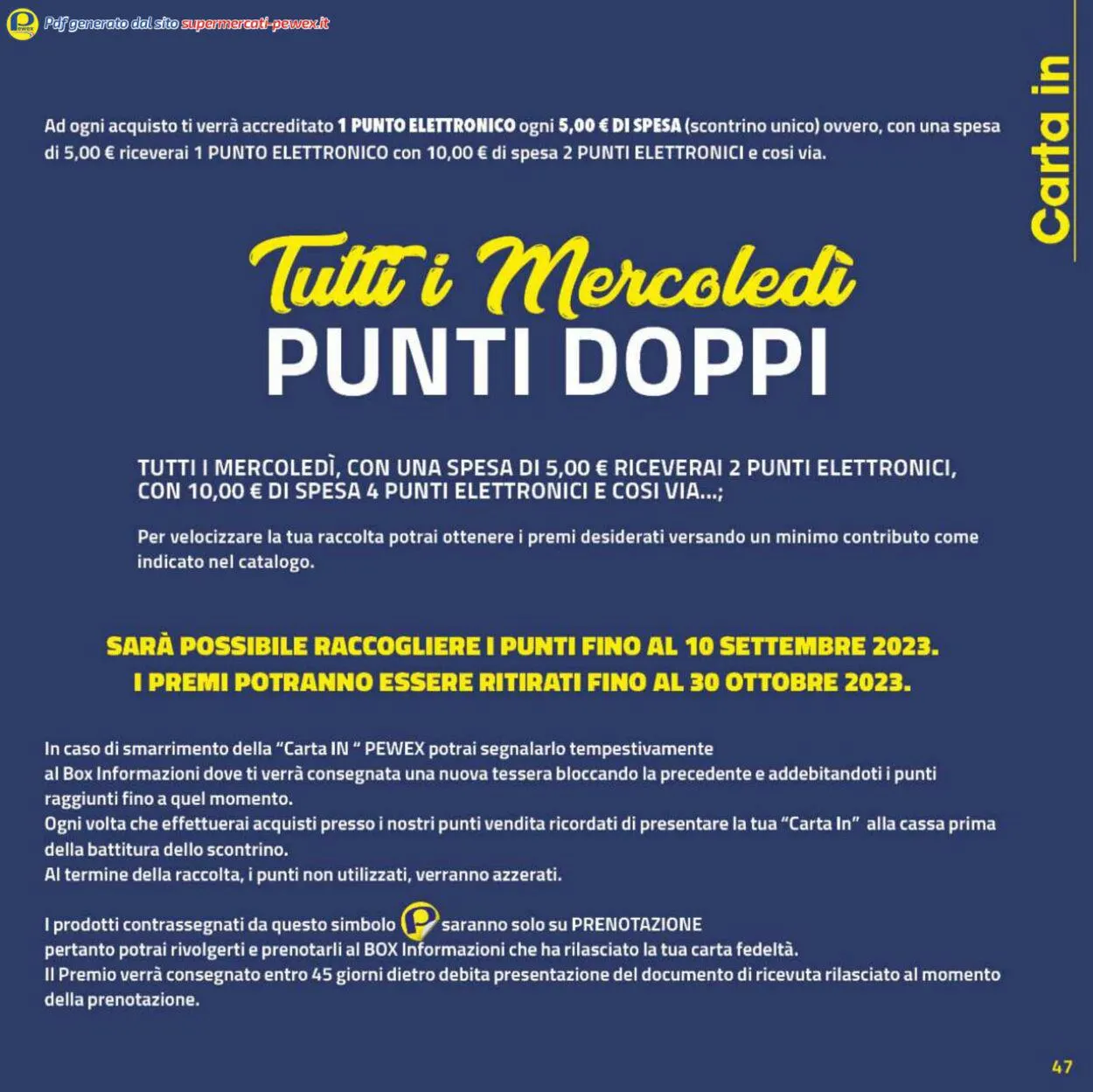 Pewex da 1 dicembre a 31 luglio di 2023 - Pagina del volantino 47