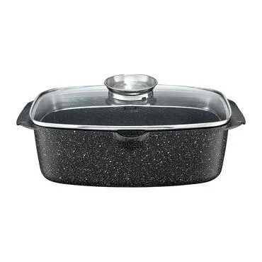 Brytfanna Steel Grey, 32 x 21 cm, z pokrywą Aroma Knob