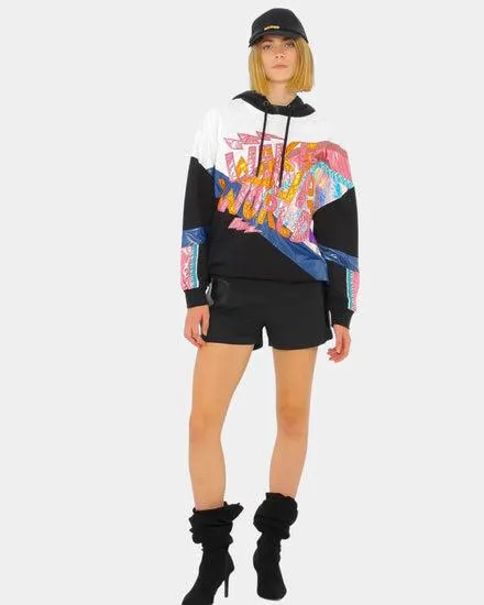 NY BAS HOOD 3 WHITE BLACK