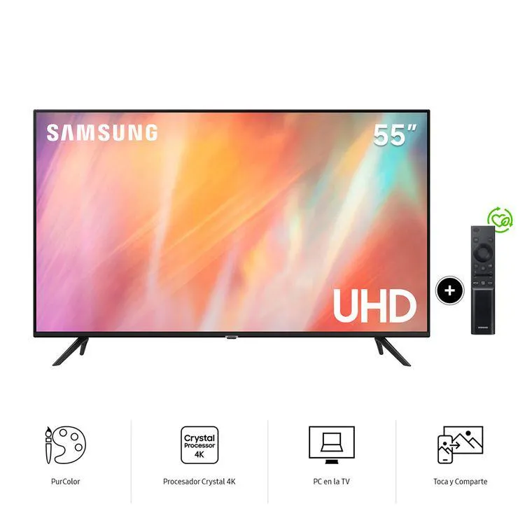 Samsung Smart Tv Uhd 55" Un55Au7090Gxpe