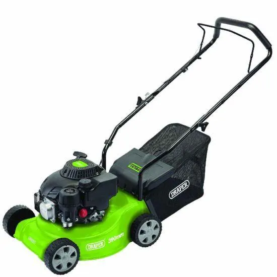Draper 390mm Composite Deck Petrol Lawn Mower (132cc/3.3HP)