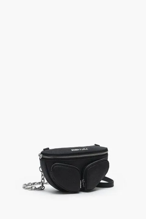 Bolsa de cintura Pocket XS pele preta