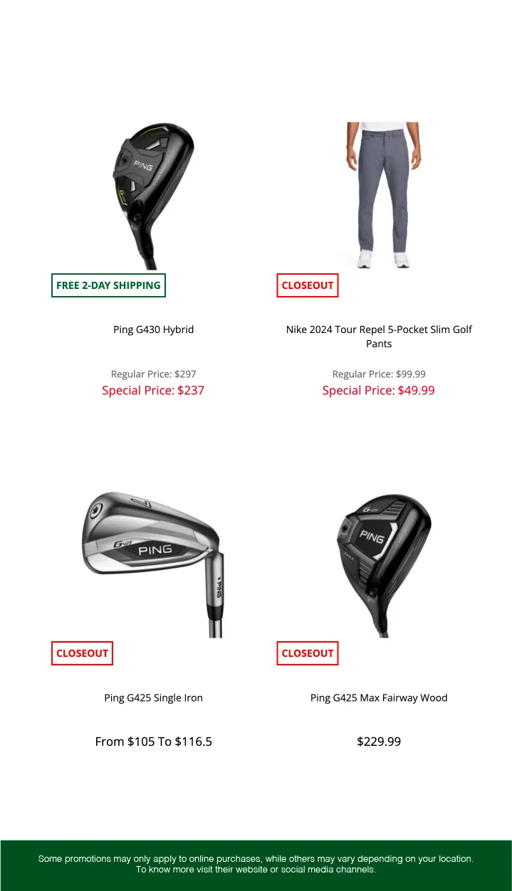 Weekly ad Golf Discount Deals from May 9 to May 31 2025 - Page 2