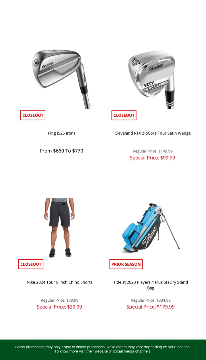 Weekly ad Golf Discount Deals from May 9 to May 31 2025 - Page 5