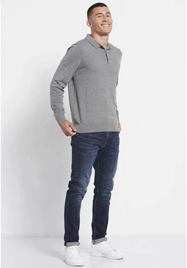 Ανδρική πλεκτή μπλούζα πόλο