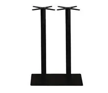 PRATO Βάση Τραπεζιού BAR Μακρόστενη 70x40cm H.108cm Μέταλλο Βαφή Μαύρο / 23,10kg