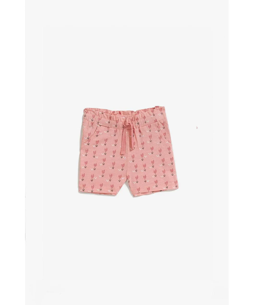 Pom & Jenny Ροζ εμπριμέ σορτσάκι με τουλίπες