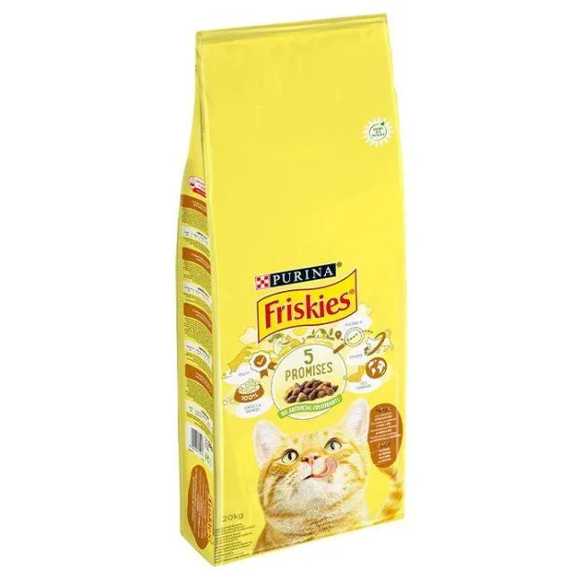 Friskies Adult Με Κοτόπουλο & Γαλοπούλα 20Kg