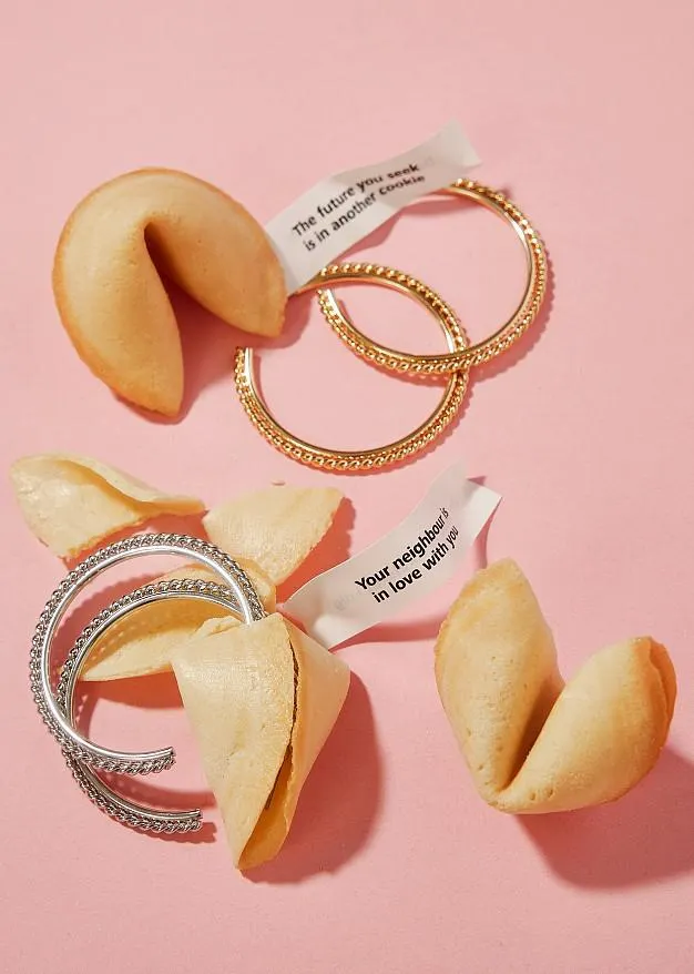 Σετ με carved look κρίκους