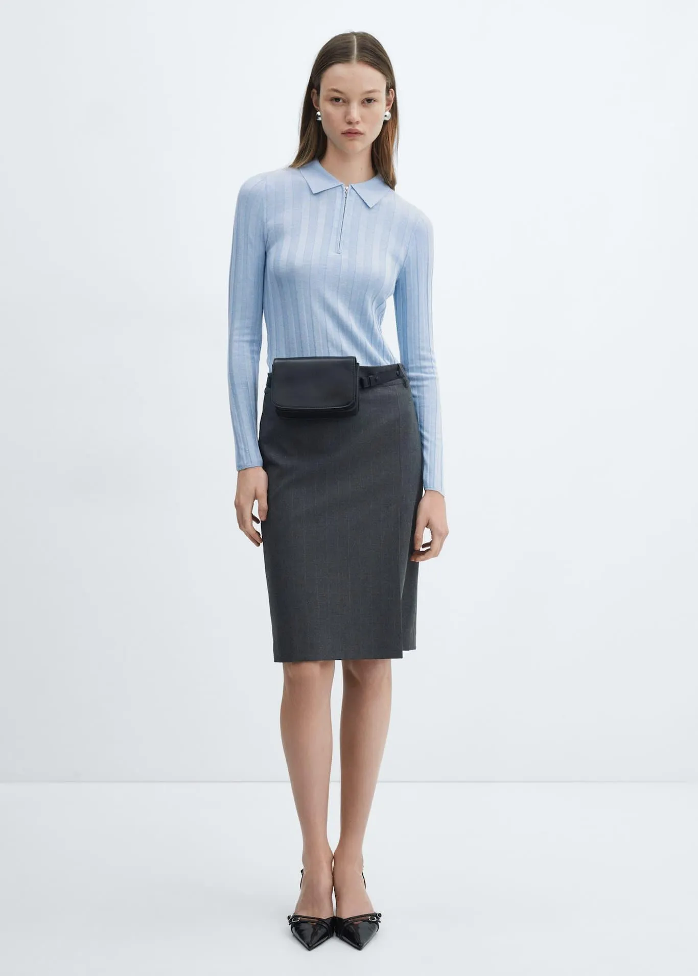 Πουλόβερ λαιμός φερμουάρ