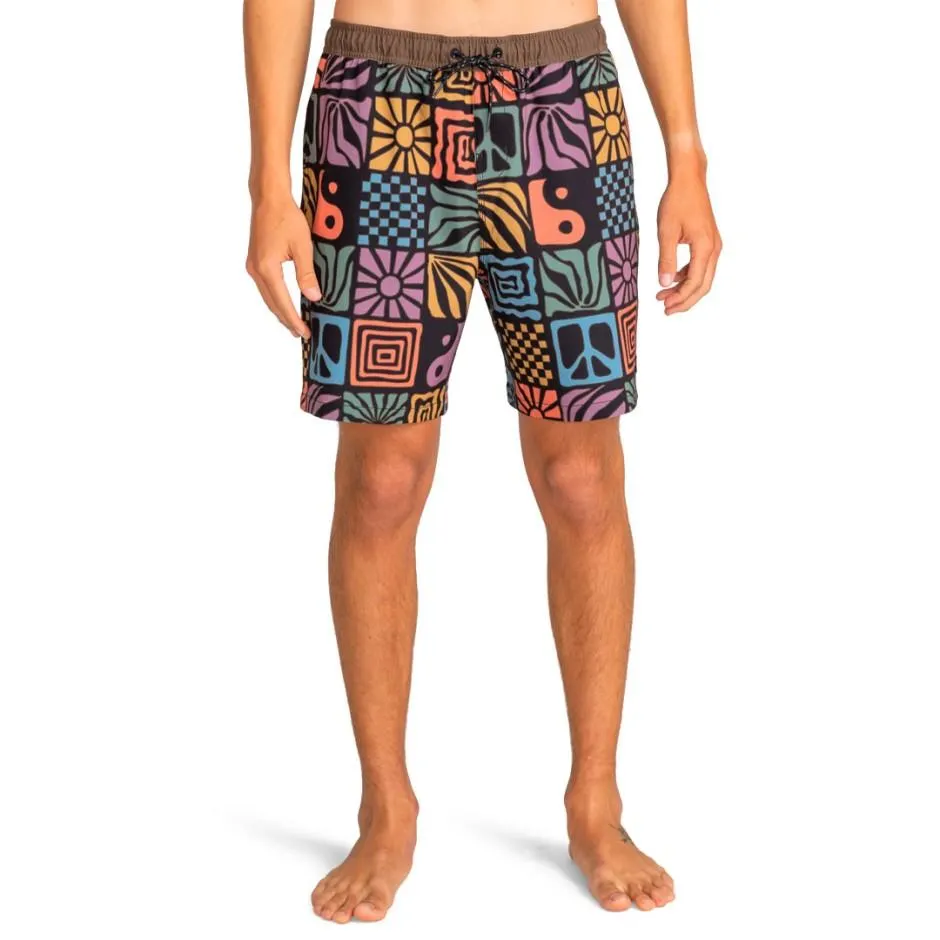 Ανδρικό Μαγιό Βερμούδα Πολύχρωμο - Billabong All Day Wasted Times Layback 18.5"