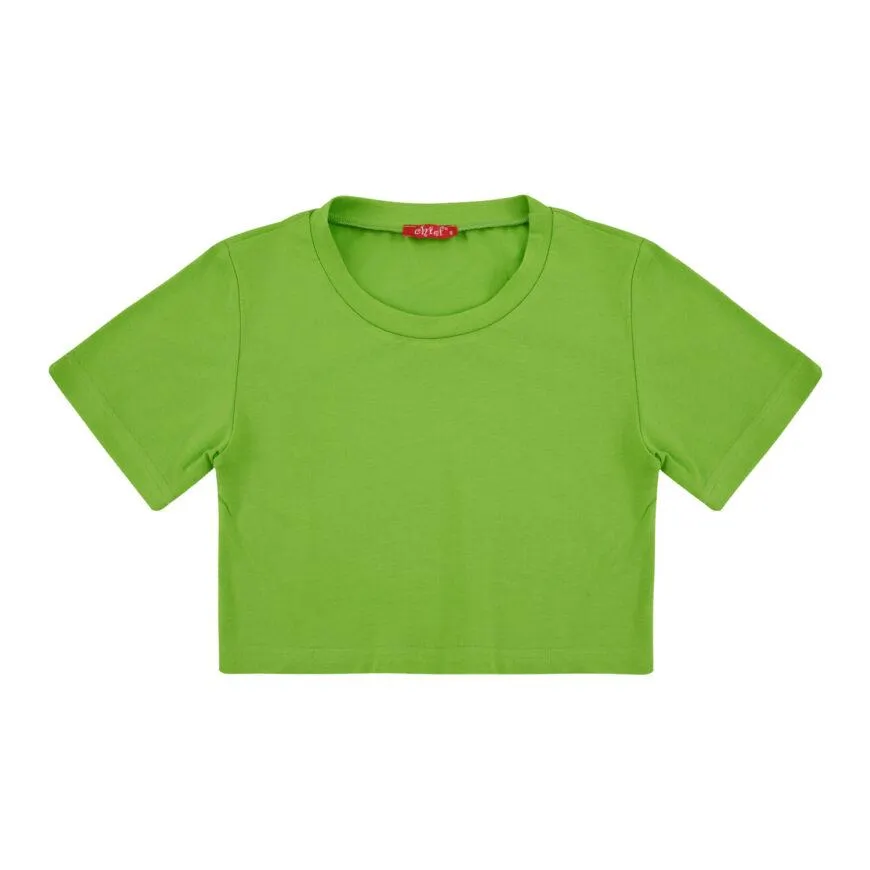 Καλοκαιρινό t-shirt top για κορίτσι σε λαχανί χρώμα -41.5016L