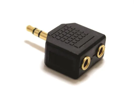 Καρφί Αρσ. 3.5 mm Stereo σε 2 Θηλ. 3.5 mm Stereo