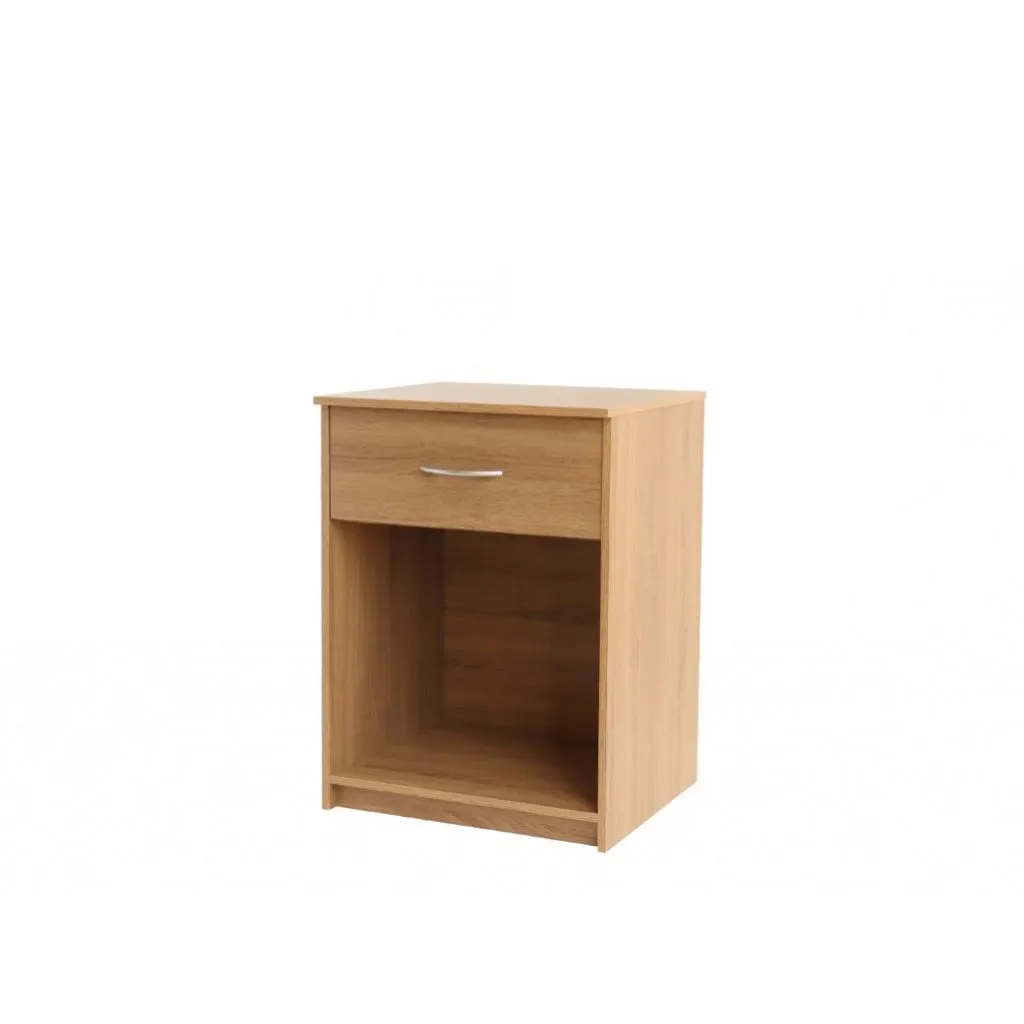 CHAD Κομοδίνο 45x40x61εκ. Oak με συρτάρι MDF