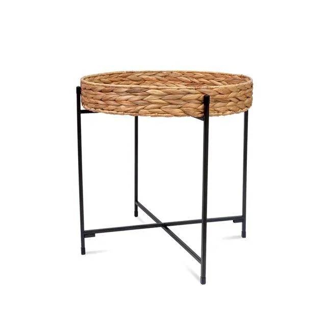Τραπεζάκι ψάθινο 47x50.5 εκ. στρογγυλό