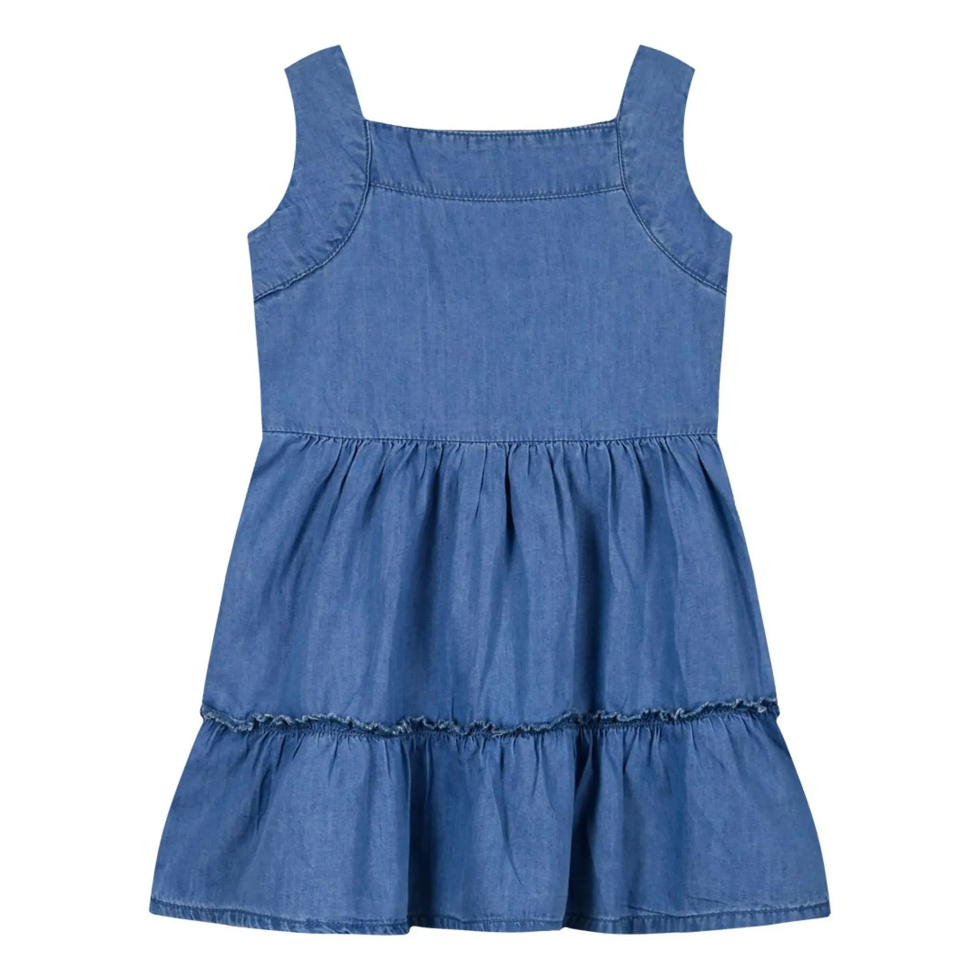 Παιδικό αμάνικο τζην φόρεμα για κορίτσι | BLUE DREAM