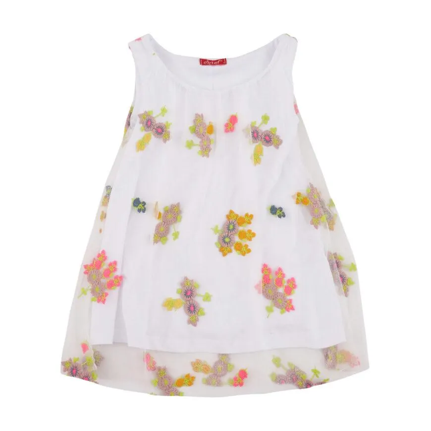 Φόρεμα μπεμπέ για κορίτσι καλοκαιρινό σε λευκό χρώμα -41.6501