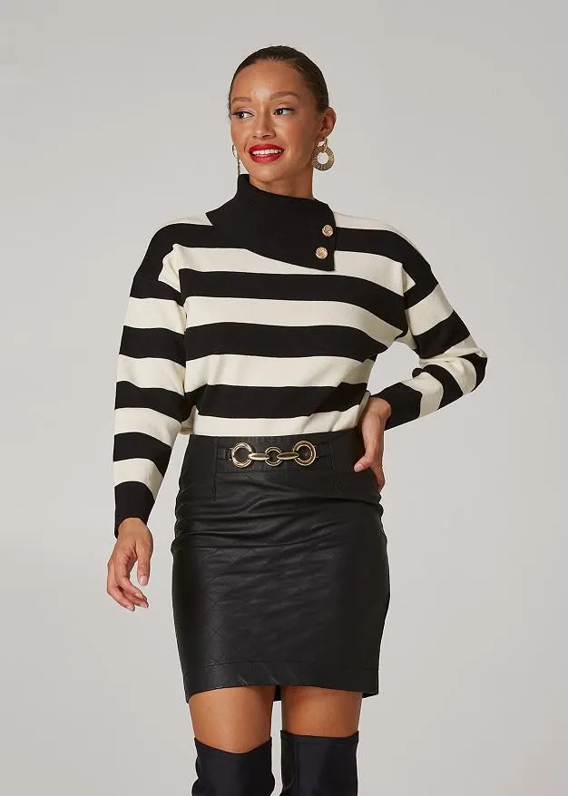 Πουλόβερ με άνοιγμα στο γιακά