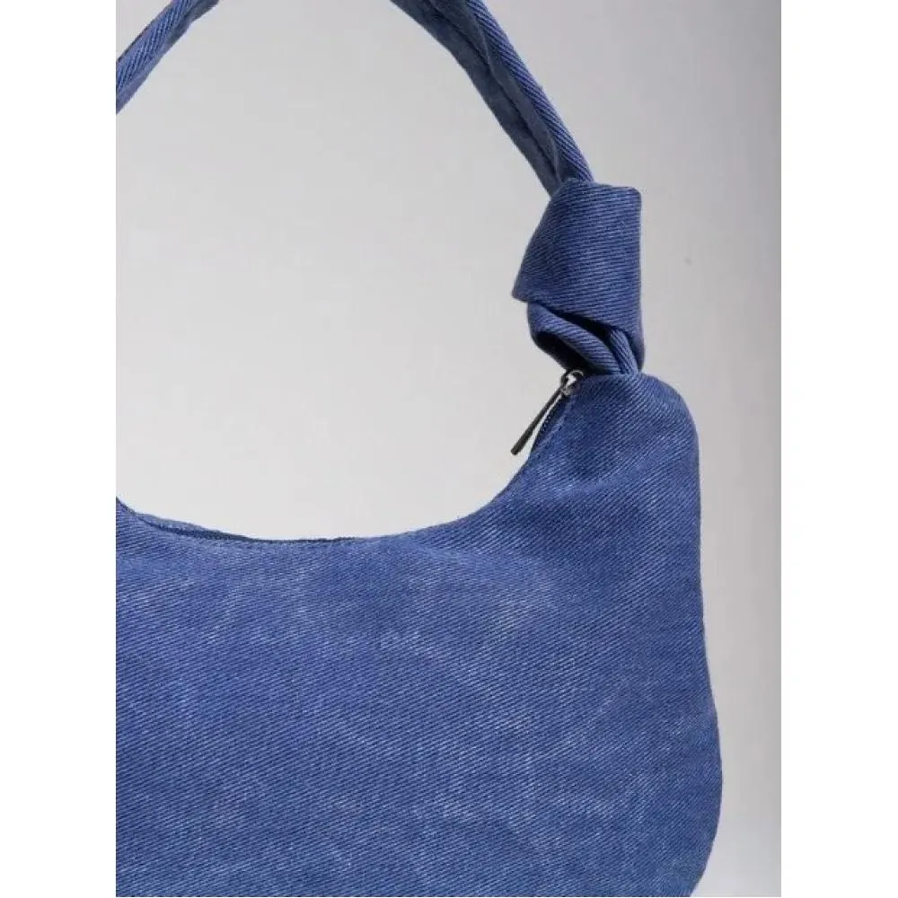 Μπλε Γυναικεία Τσάντα Ώμου Famous