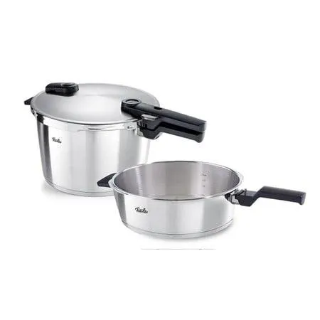 Fissler Vitaquick® Premium Σετ Χύτρα Ταχύτητας 8L 26cm & Τηγάνι 4L - Ανοξείδωτα 18/10