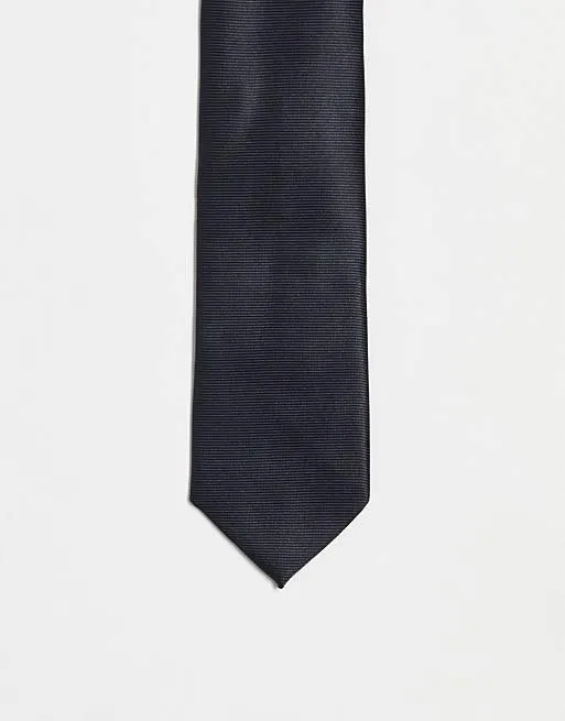 ASOS DESIGN slim tie in black